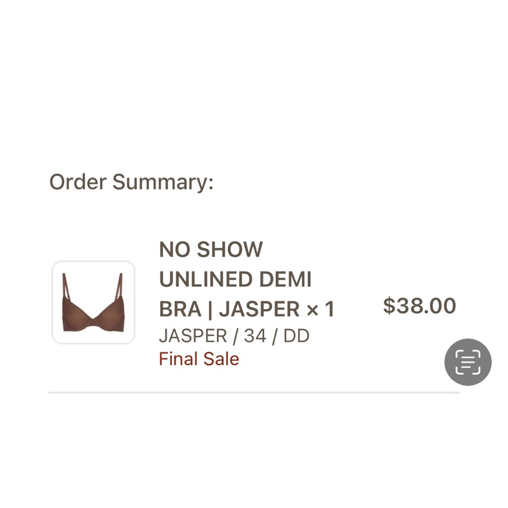 No Show Unlined Demi Bra